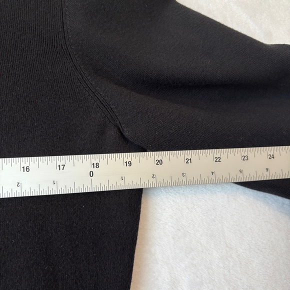 Rachel Parcell womens black v neck long sleeve Knit Sweater Dress size large - Picture 6 of 10